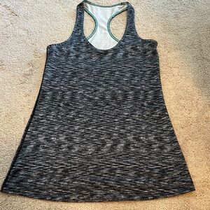 Lululemon Athletica Black and Gray Racerback Tank Top